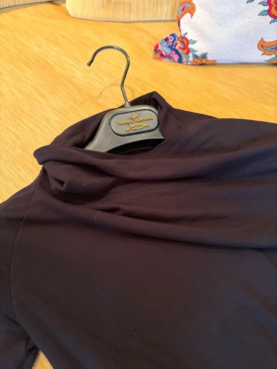 Vivienne Westwood anglomania stretch black jersey bias floor length dress - Picture 2 of 5